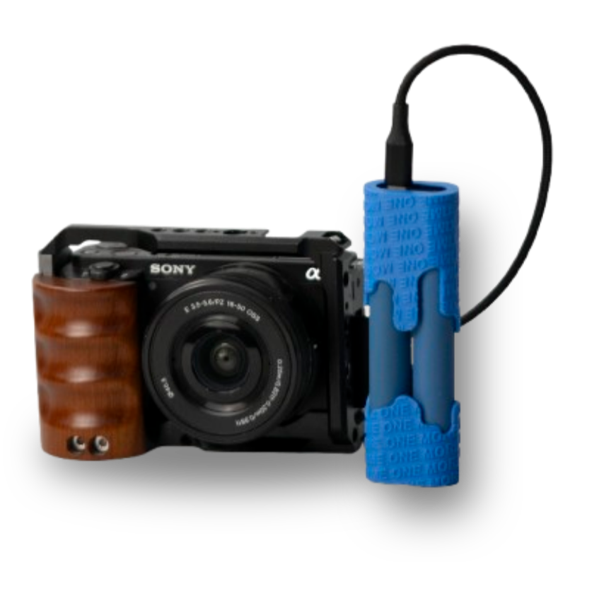 Sony Camera being charged By One More Night Power Bank